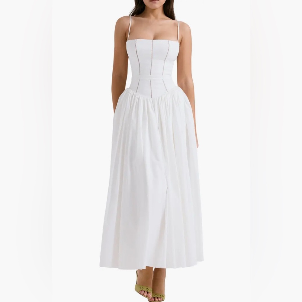House of CB White Ysabella Maxi dress